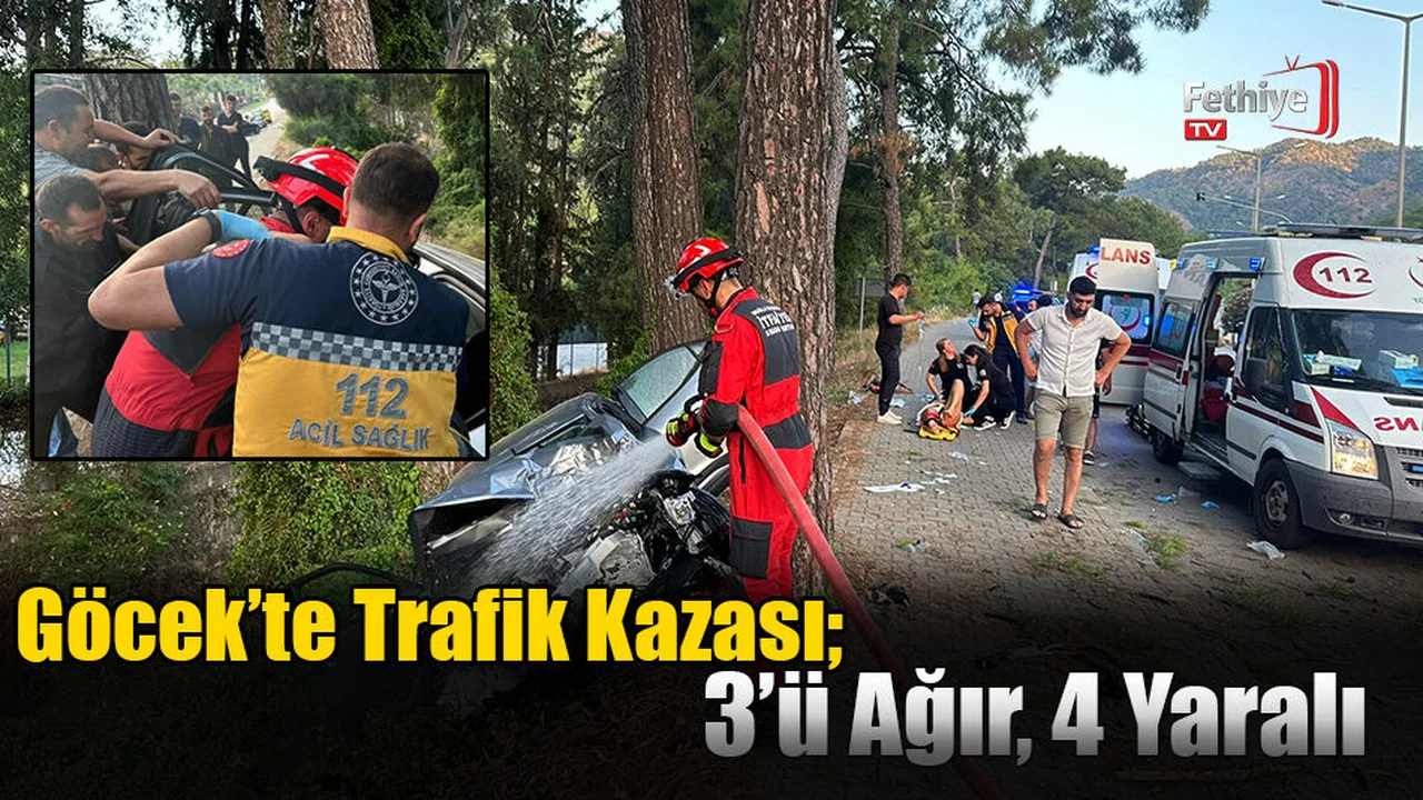 Göcek’te Trafik Kazası;  3’ü Ağır, 4 Yaralı