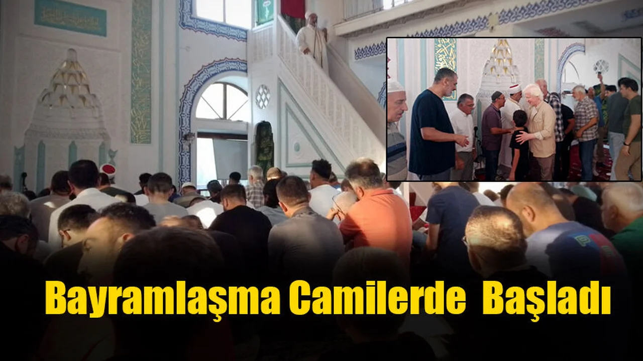 Fethiye'de Bayramlaşma Camilerde  Başladı