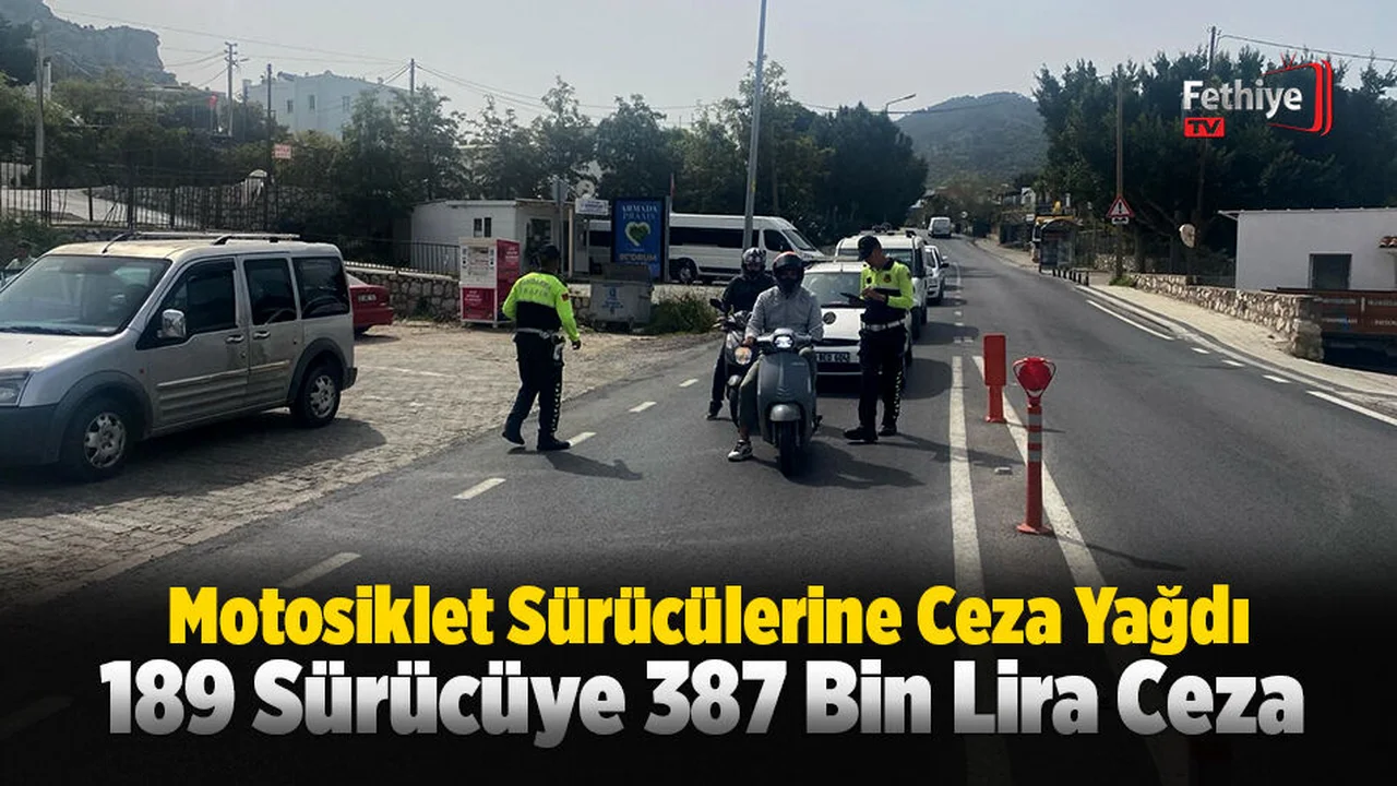 Motosiklet Sürücülerine Ceza Yağdı