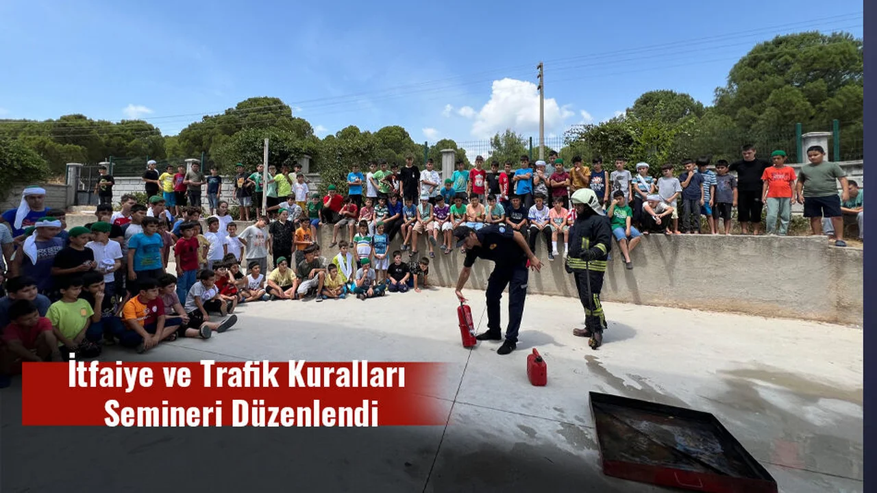 Öğrencilere İtfaiye ve Trafik Kuralları Semineri Düzenlendi