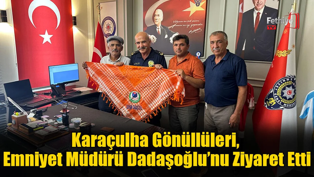 Karaçulha Gönüllüleri, Emniyet Müdürü Dadaşoğlu’nu Ziyaret Etti