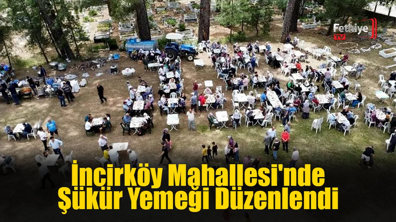 İncirköy Mahallesi'nde Şükür Yemeği Düzenlendi