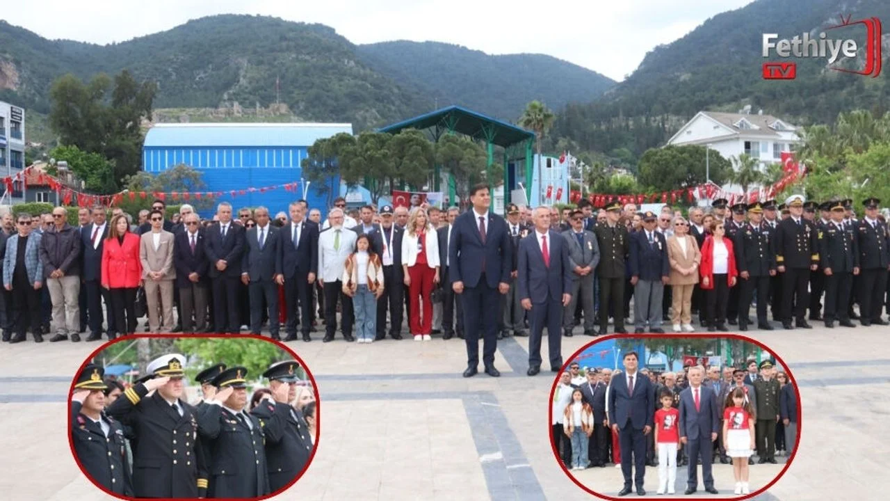 Fethiye'de 23 Nisan Törenle Kutlandı
