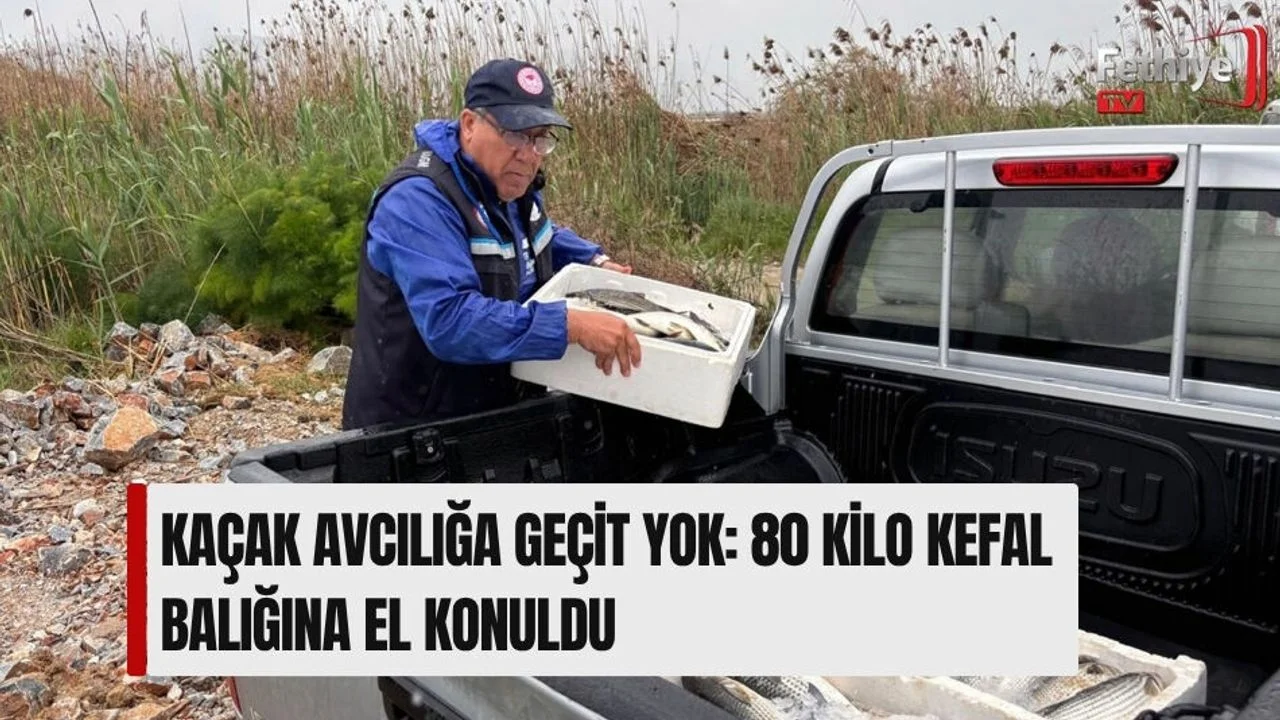 Kaçak Avcılığa Geçit Yok: 80 Kilo Kefal Balığına El Konuldu
