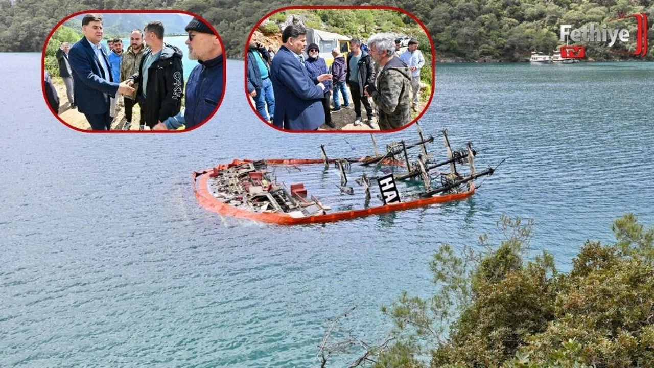 Başkan Karaca, Batan Teknede İncelemelerde Bulundu