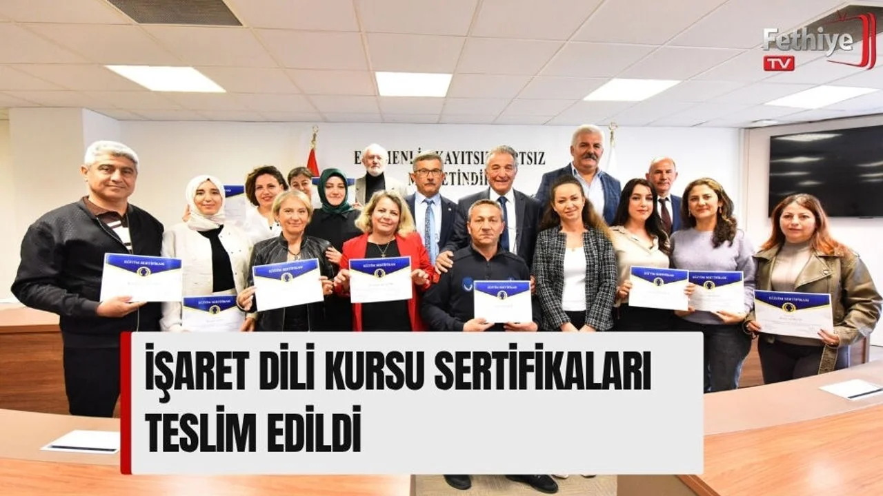 İşaret Dili Kursu Sertifikaları Teslim Edildi