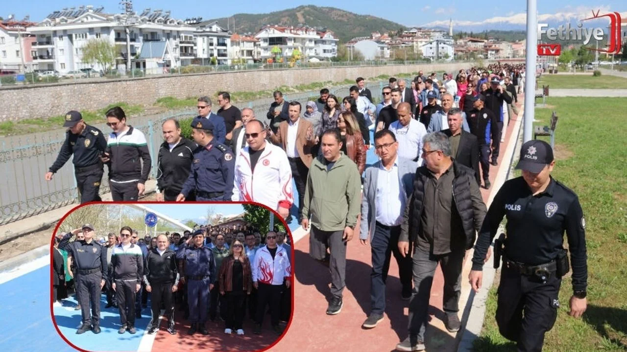 Seydikemer’de Dünya Sağlık Günü Farkındalık Yürüyüşü Düzenlendi