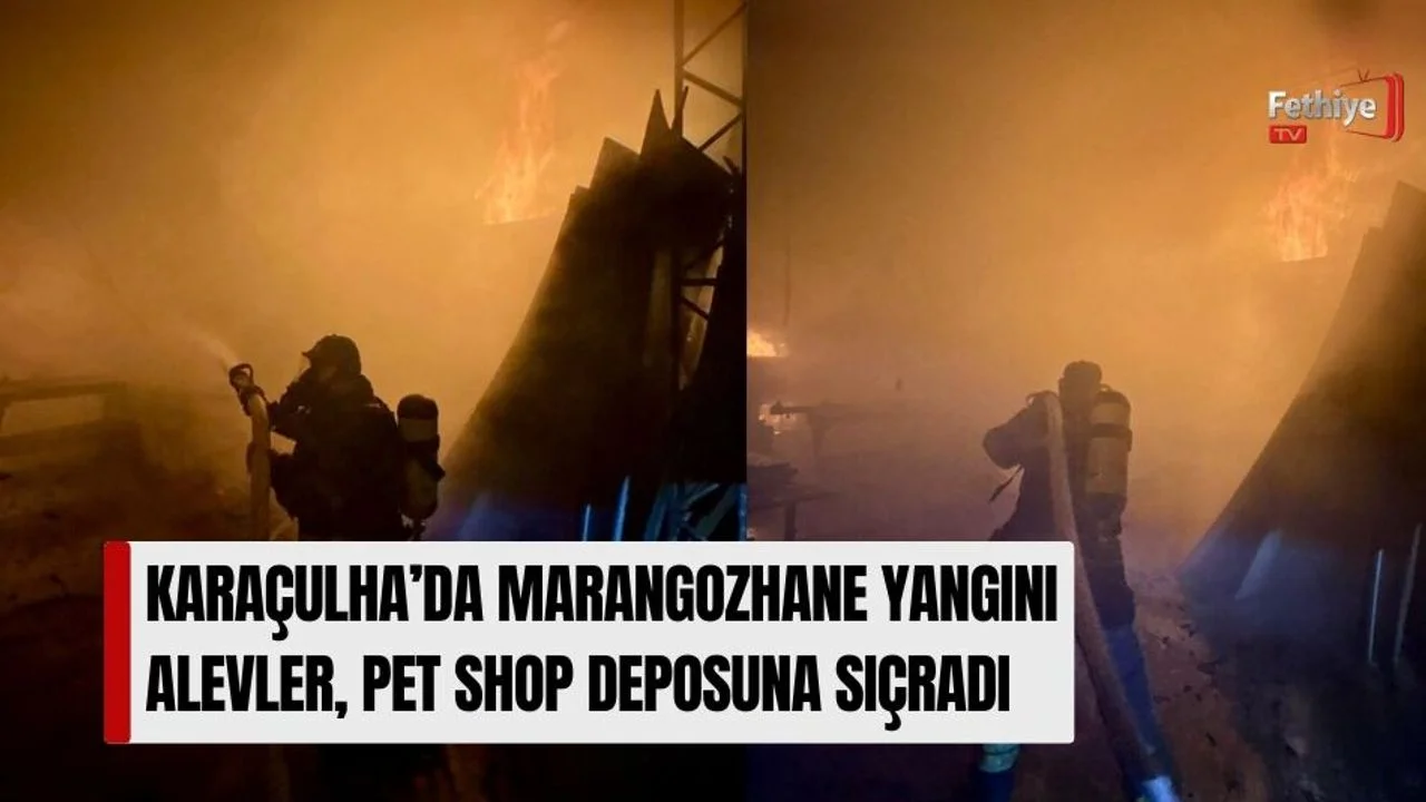 Karaçulha’da Marangozhane Yangını