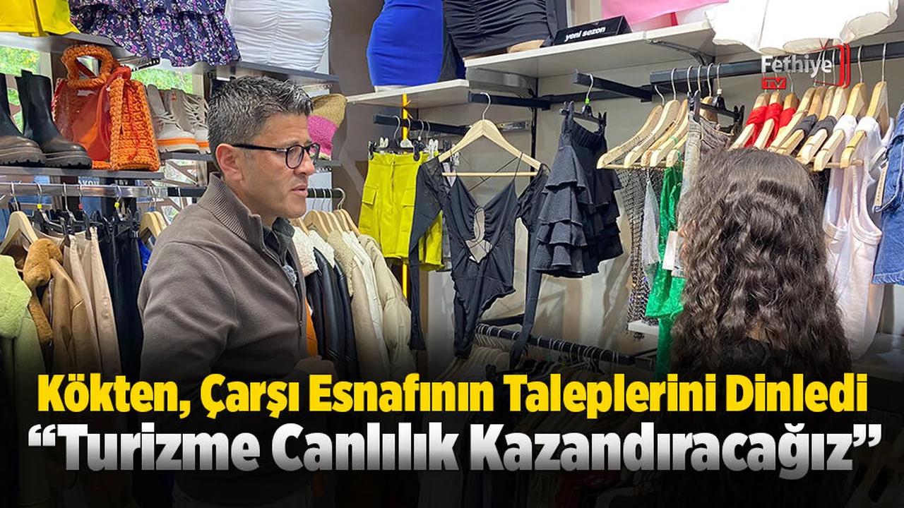 Kökten, Çarşı Esnafının Taleplerini Dinledi
