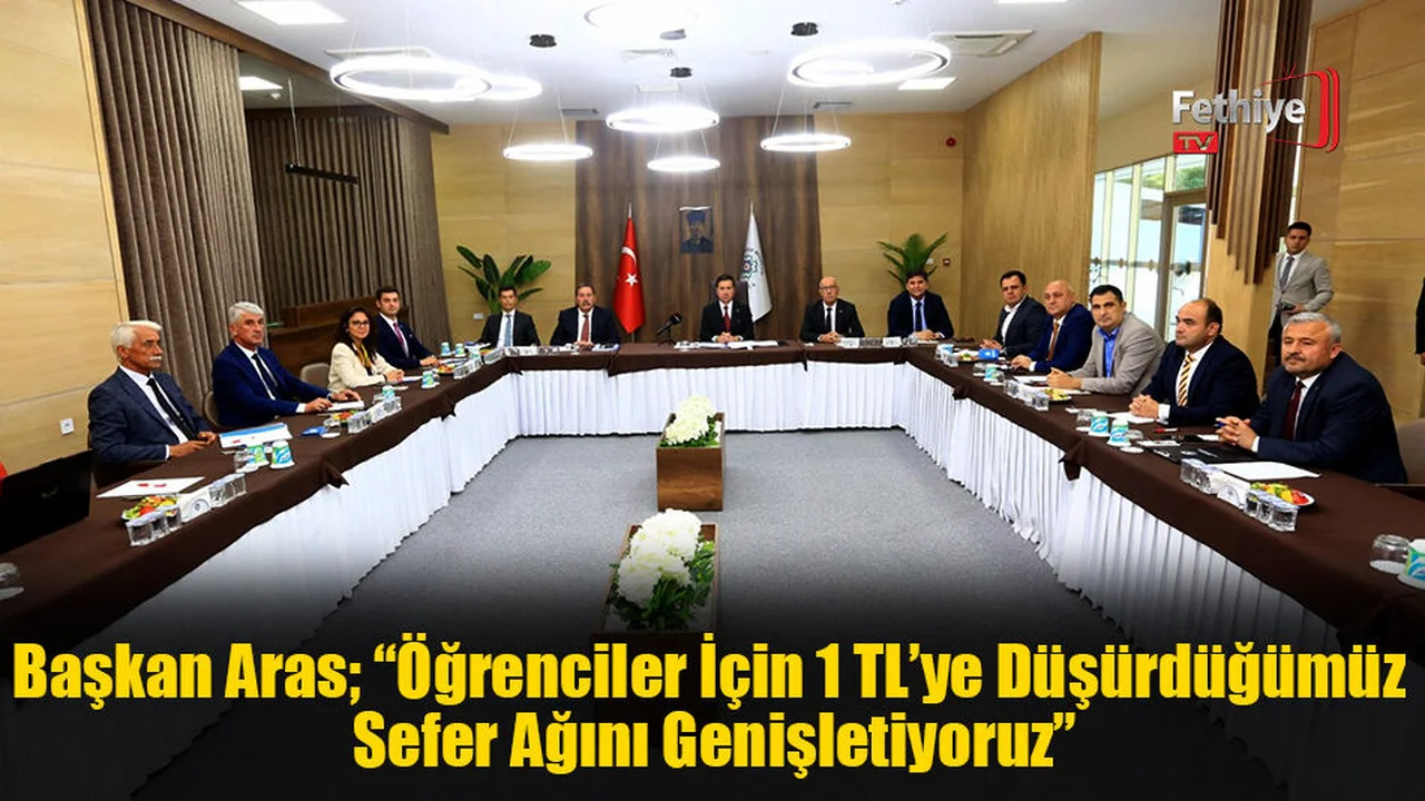 Başkan Aras; “Öğrenciler İçin 1 TL’ye Düşürdüğümüz Sefer Ağını Genişletiyoruz”