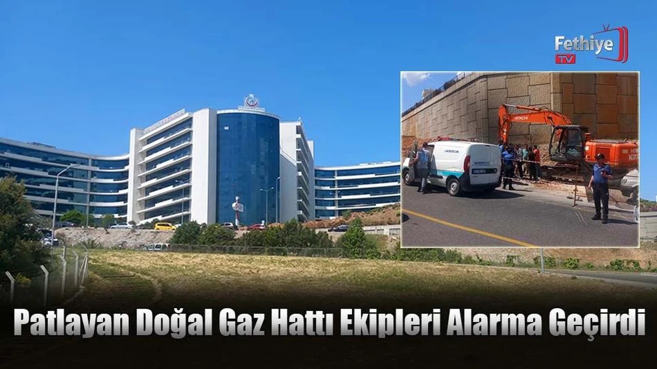 Patlayan Doğal Gaz Hattı Ekipleri Alarma Geçirdi