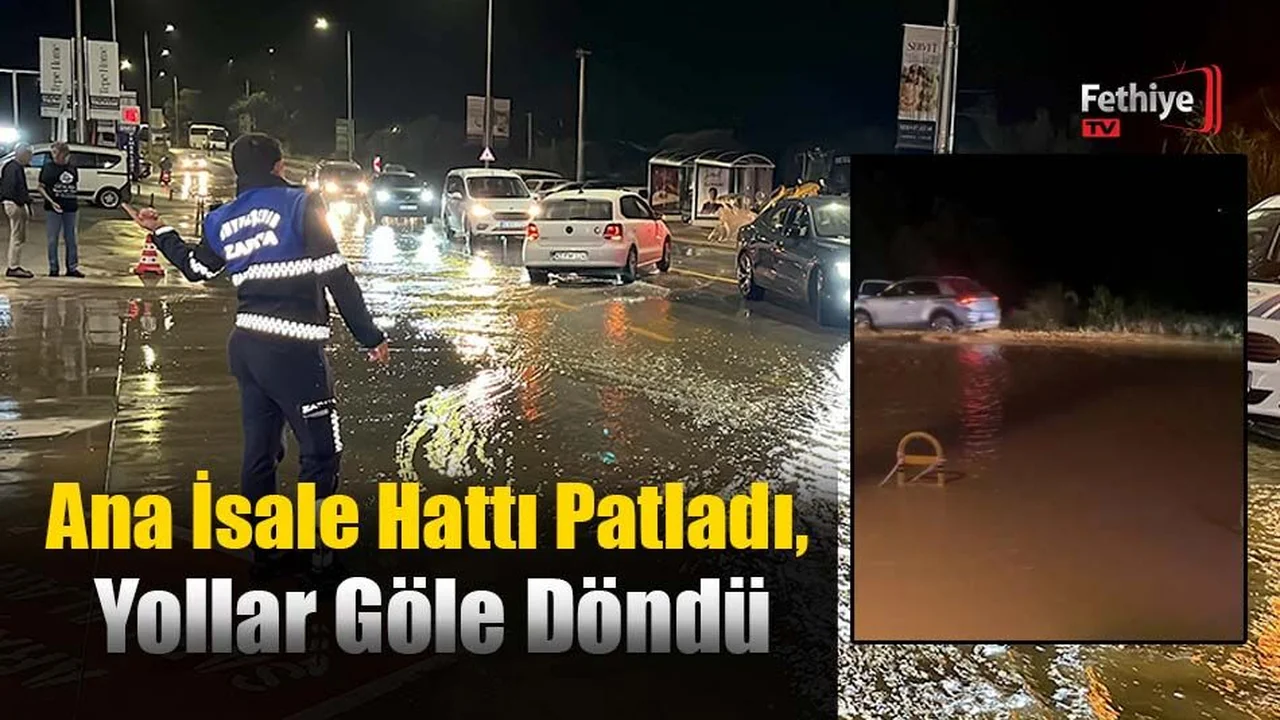 Ana İsale Hattı Patladı, Yollar Göle Döndü
