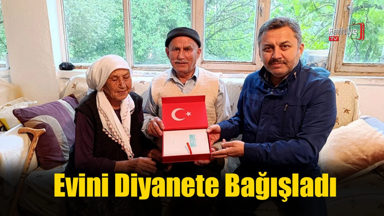 Evini Diyanete Bağışladı