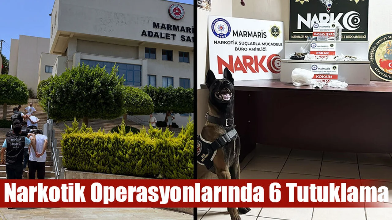 Narkotik Operasyonlarında 6 Tutuklama