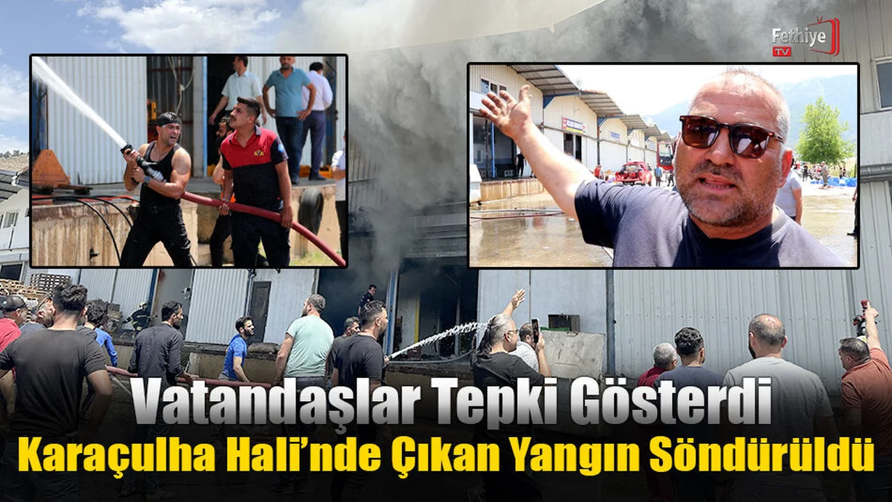 Karaçulha Hali’nde Çıkan Yangın Söndürüldü