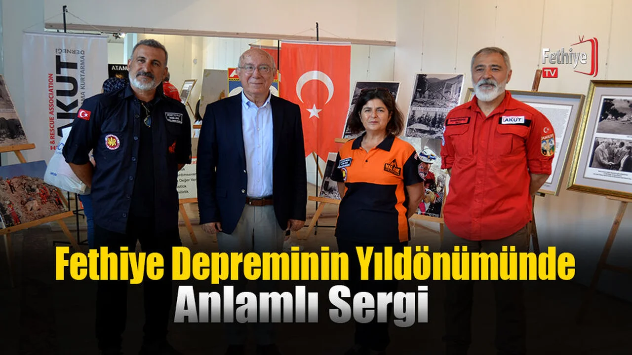 Fethiye Depreminin Yıldönümünde Anlamlı Sergi