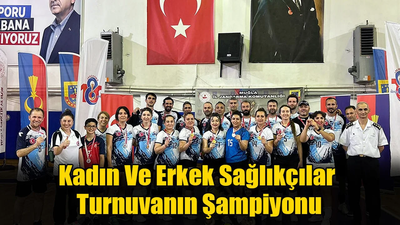 Kadın Ve Erkek Sağlıkçılar Turnuvanın Şampiyonu