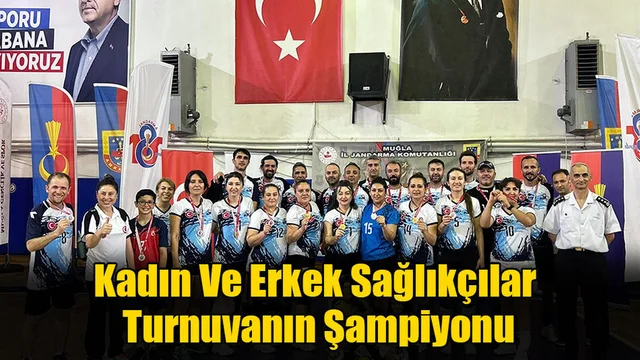 Kadın Ve Erkek Sağlıkçılar Turnuvanın Şampiyonu