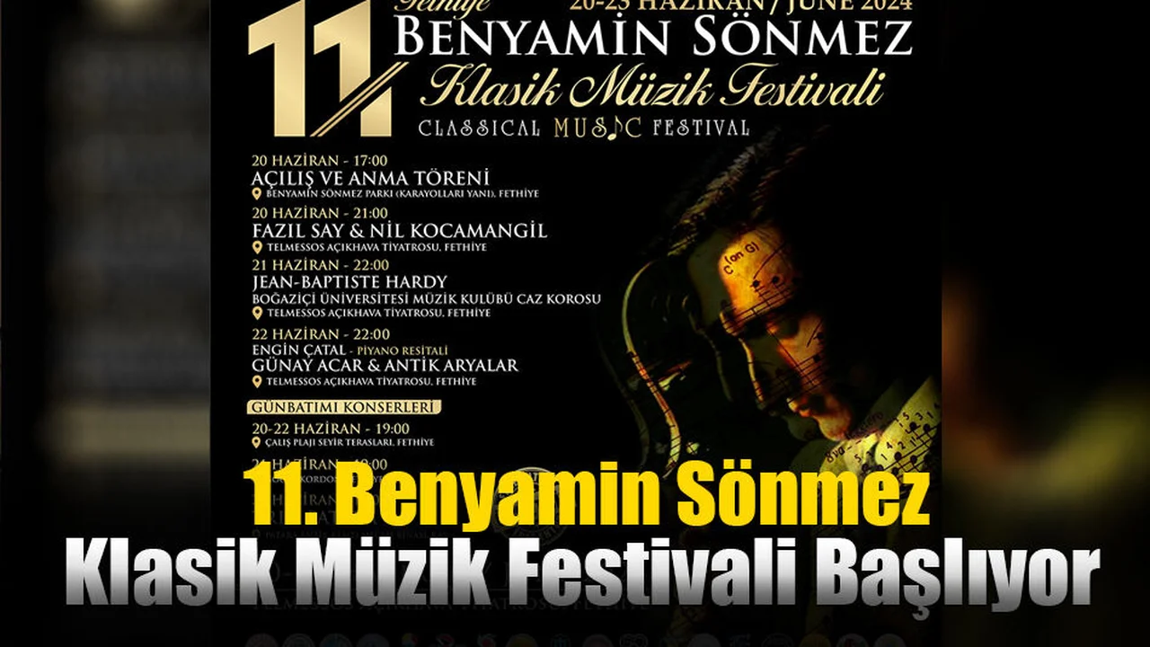 11. Benyamin Sönmez Klasik Müzik Festivali Başlıyor