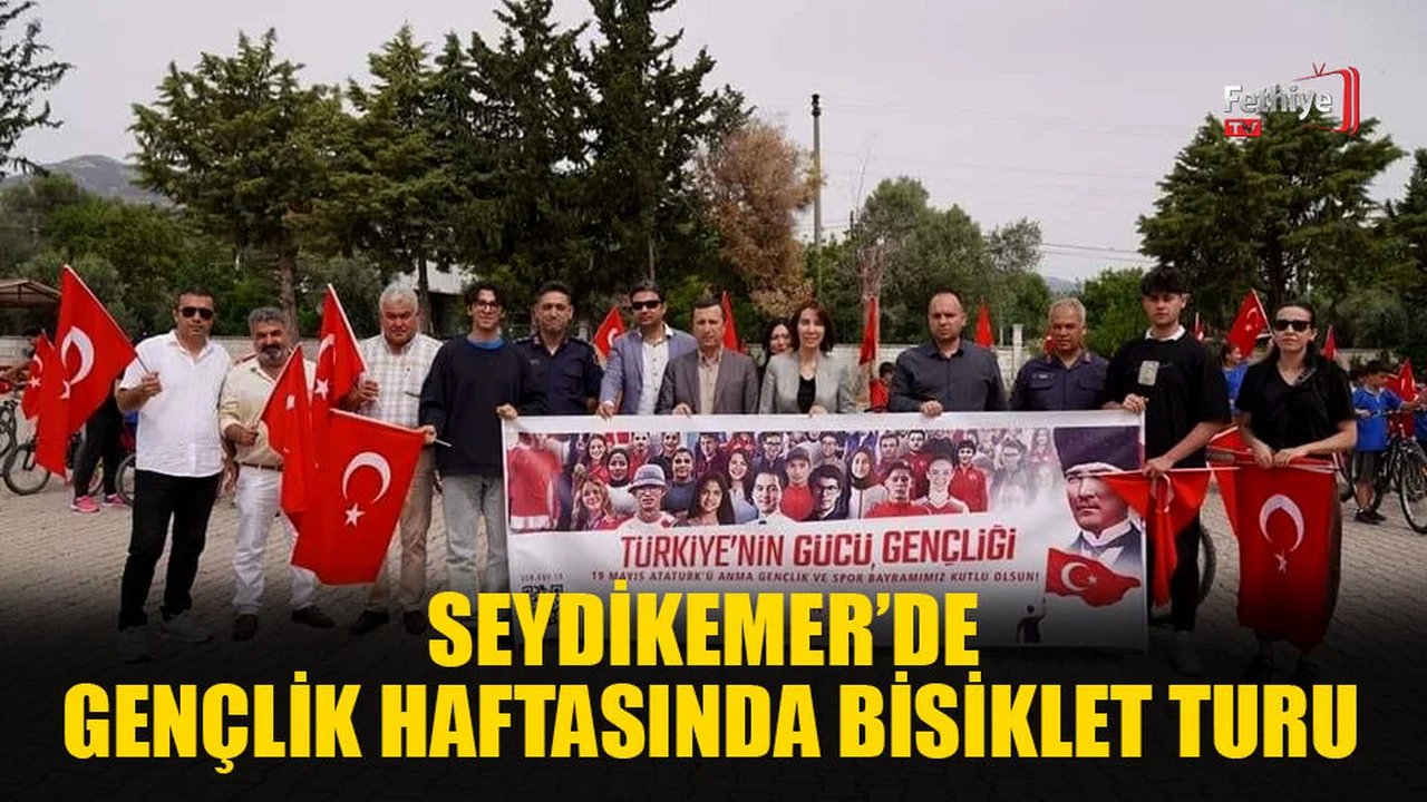 Seydikemer’de Gençlik Haftası’nda Bisiklet Turu