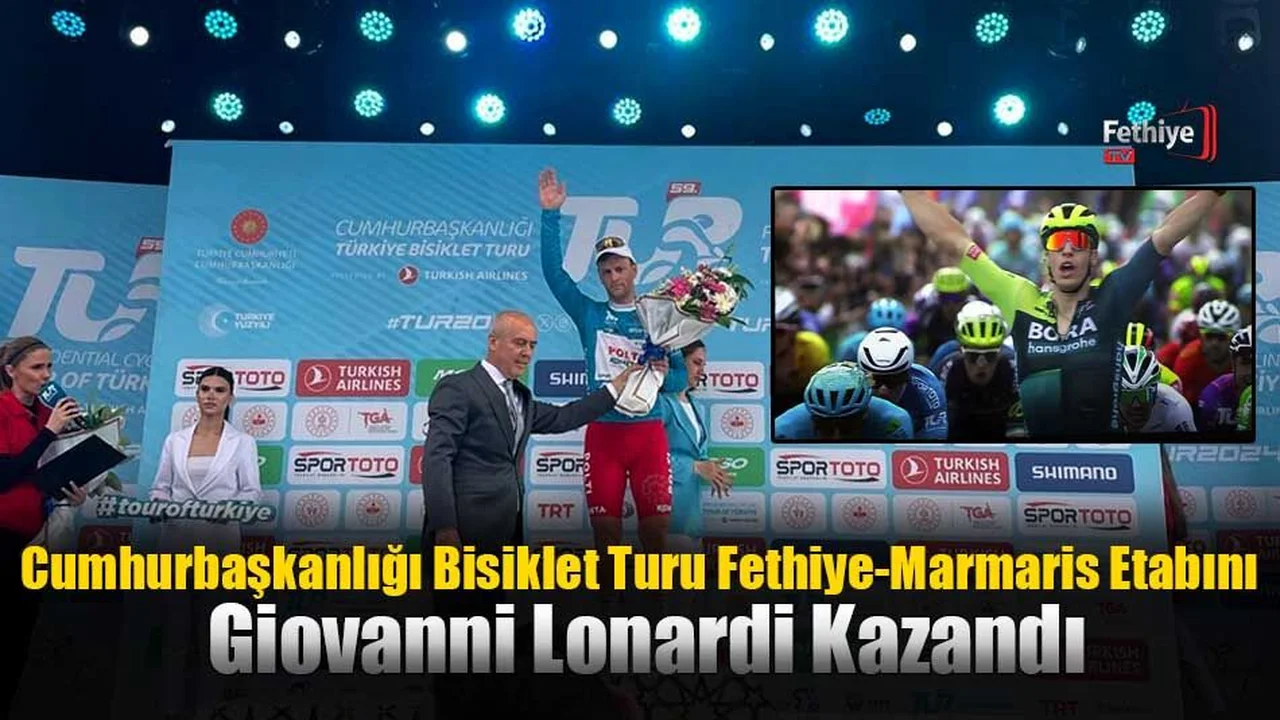 Cumhurbaşkanlığı Bisiklet Turu Fethiye-Marmaris Etabını Giovanni Lonardi Kazandı