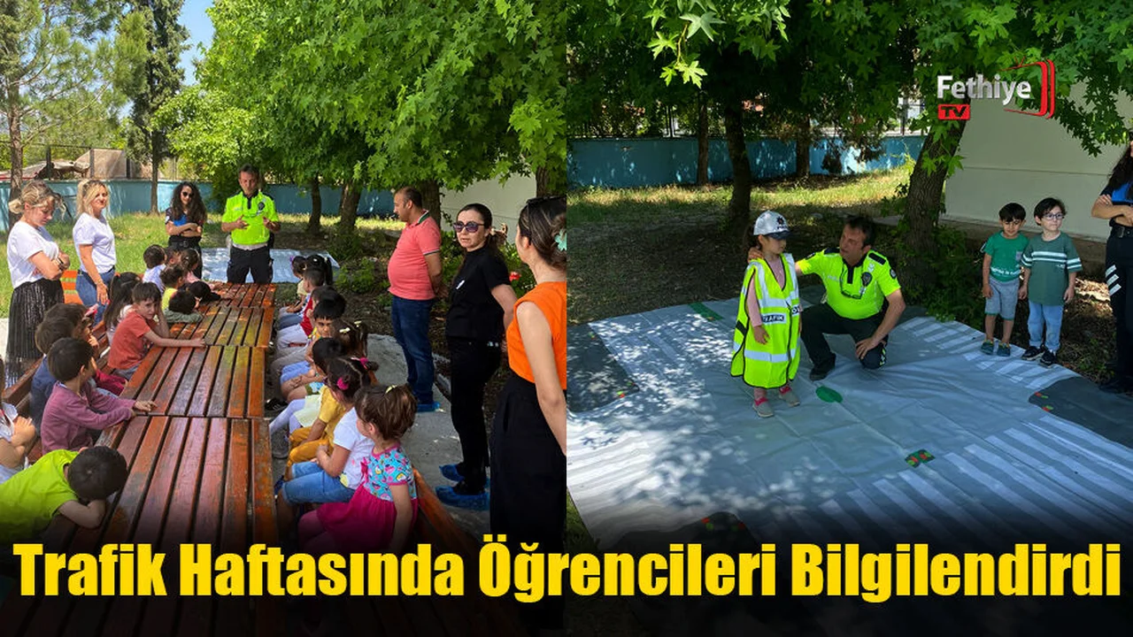 Trafik Haftasında Öğrencileri Bilgilendirdi
