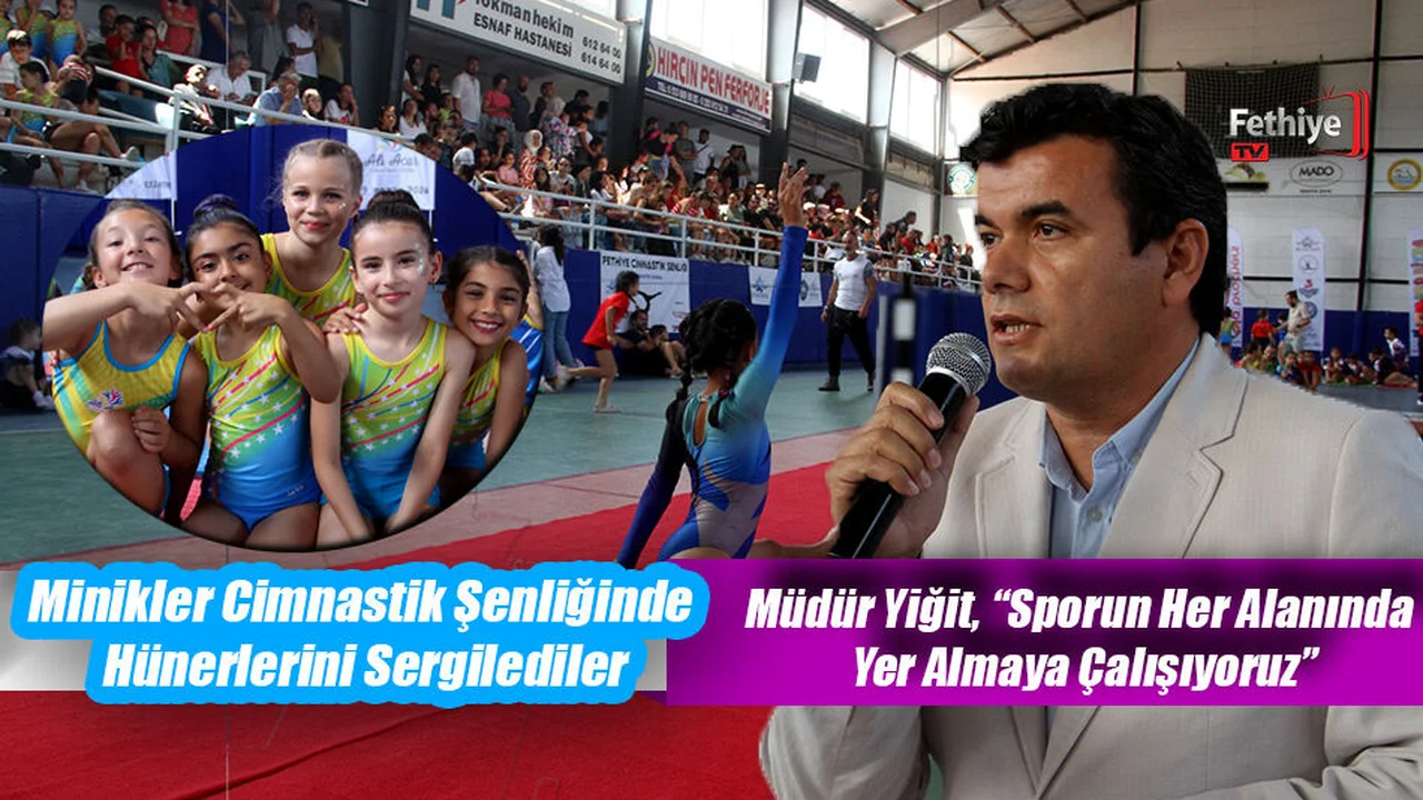 Minikler Cimnastik Şenliğinde Hünerlerini Sergilediler