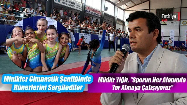 Minikler Cimnastik Şenliğinde Hünerlerini Sergilediler