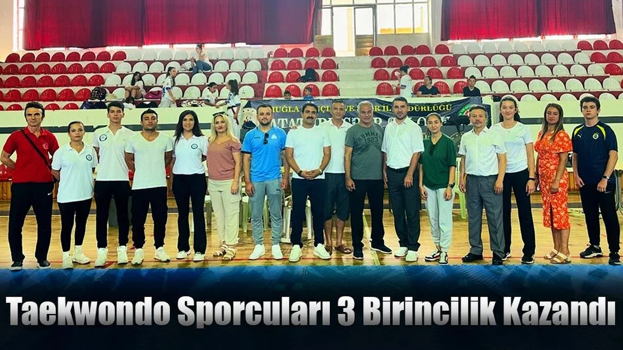 Taekwondo Sporcuları 3 Birincilik Kazandı