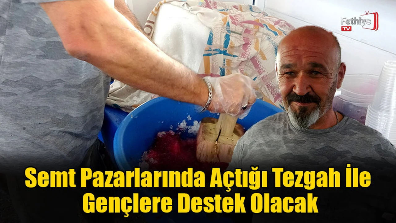 Semt Pazarlarında Açtığı Tezgah İle Gençlere Destek Olacak