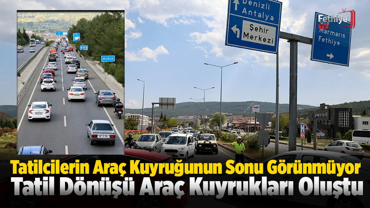 Tatilcilerin Araç Kuyruğunun Sonu Görünmüyor