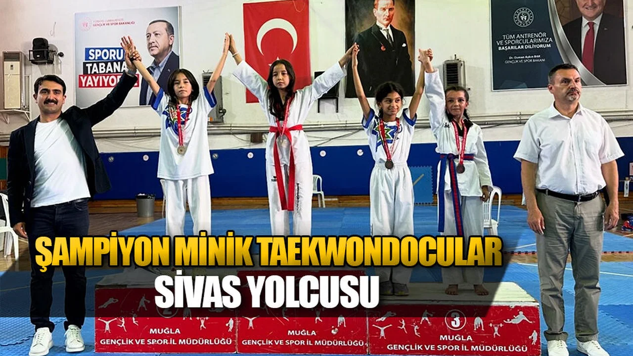 Şampiyon Minik Taekwondocular Sivas Yolcusu