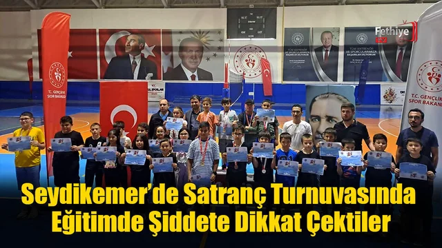 Satranç Turnuvasında Eğitimde Şiddete Dikkat Çektiler