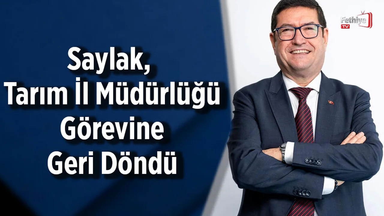 Saylak, Tarım İl Müdürlüğü Görevine Geri Döndü