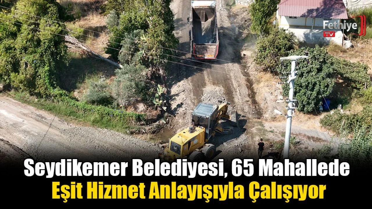 Seydikemer Belediyesi’nden Kış Öncesi Yoğun Yol Bakımı