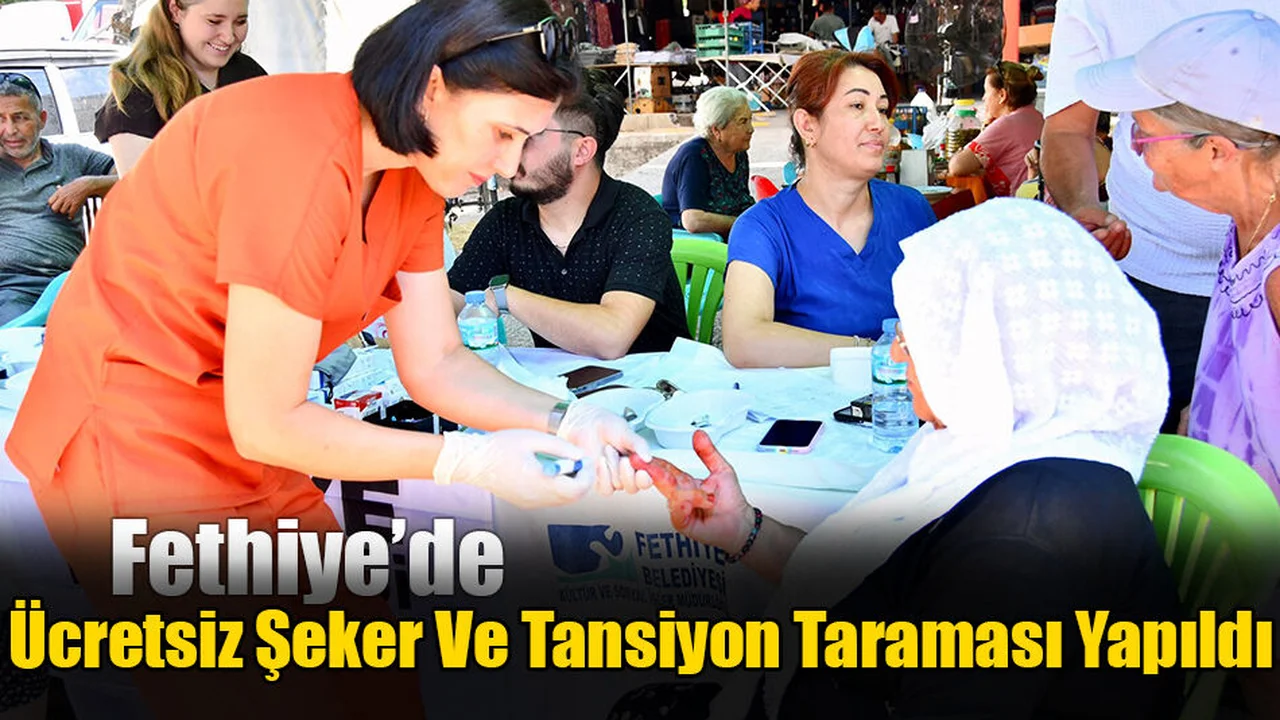 Ücretsiz Şeker Ve Tansiyon Taraması Yapıldı