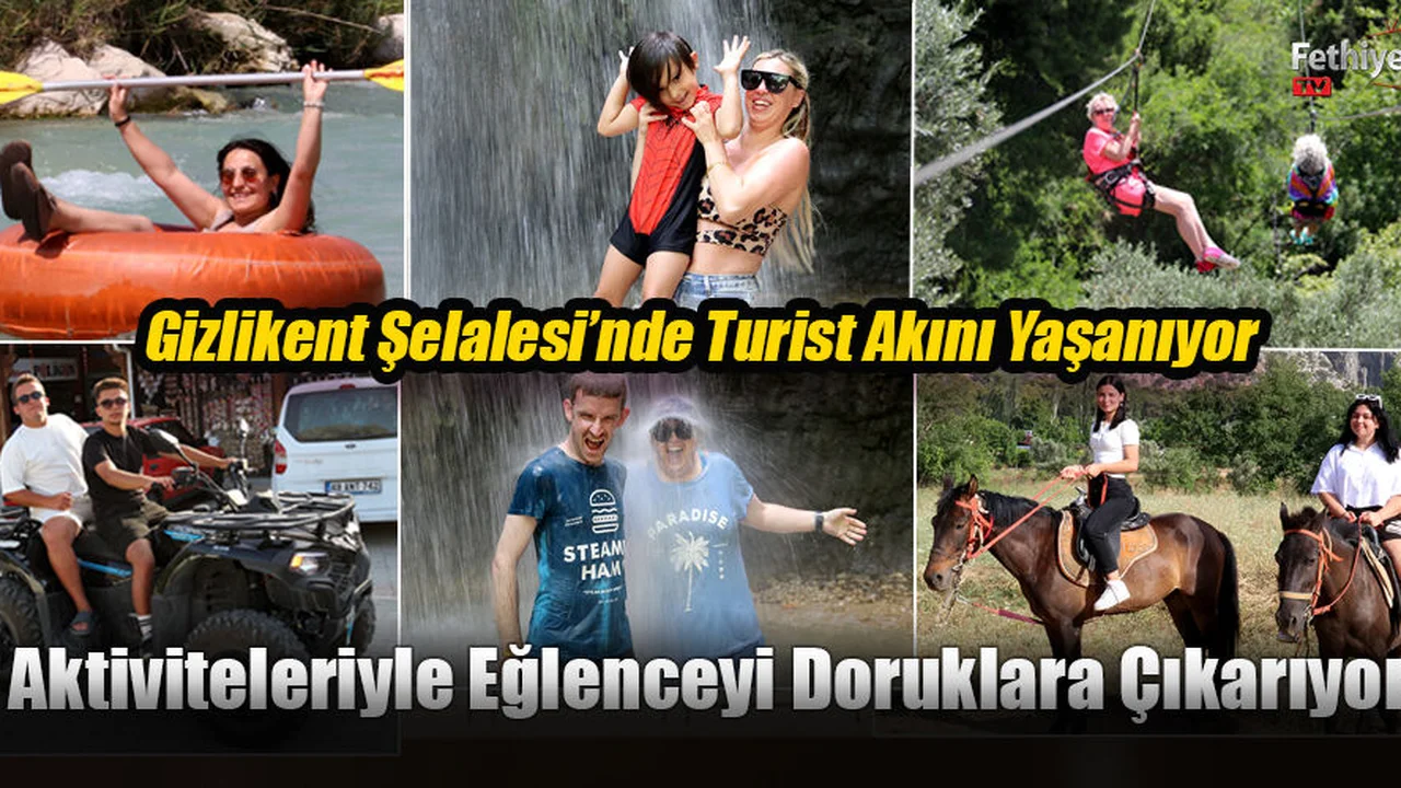 Gizlikent Şelalesi’nde Turist Akını Yaşanıyor