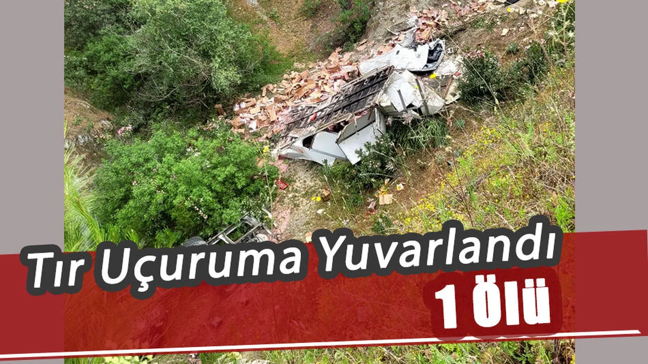 Tır Uçuruma Yuvarlandı: 1 Ölü