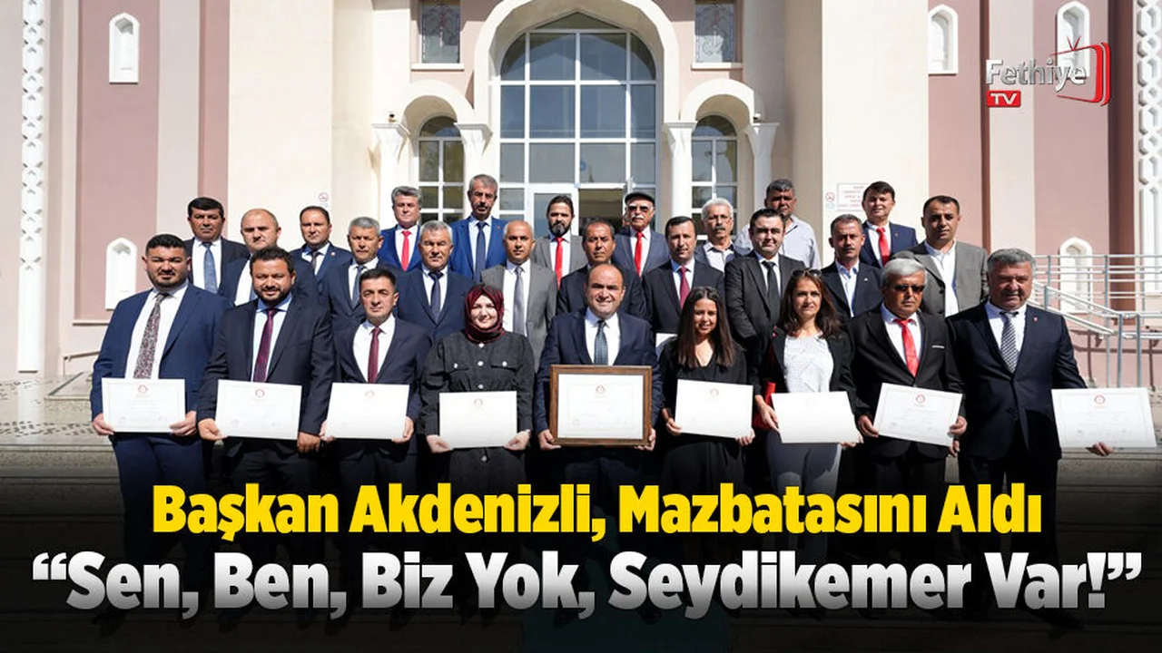 Bayram Önder Akdenizli, Mazbatasını Aldı