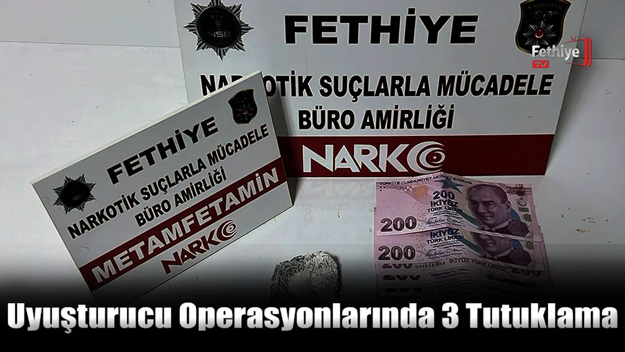 Uyuşturucu Operasyonlarında 3 Tutuklama