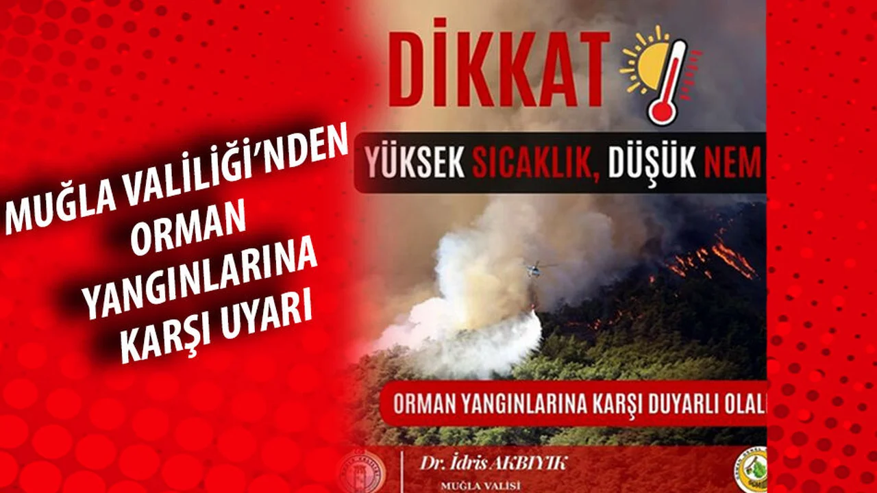 Muğla Valiliği'nden Orman Yangınlarına Karşı Uyarı