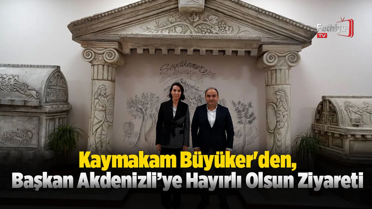 Kaymakam Büyüker'den, Başkan Akdenizli’ye Hayırlı Olsun Ziyareti