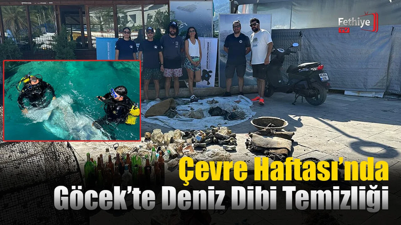 Çevre Haftasında Göcek’te Deniz Dibi Temizlik Etkinliği
