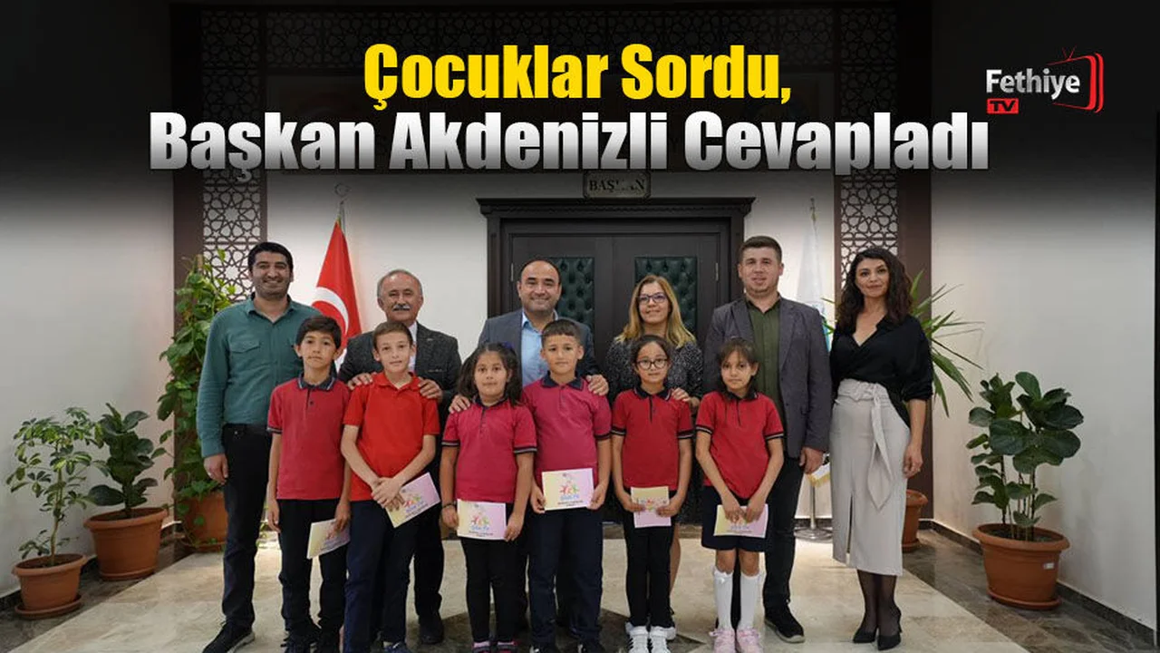 Çocuklar Sordu, Başkan Akdenizli Cevapladı