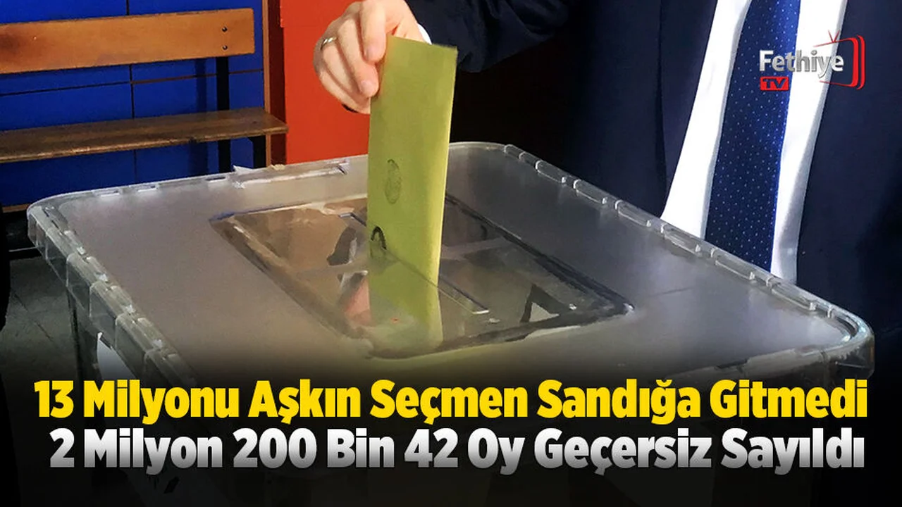 13 Milyonu Aşkın Seçmen Sandığa Gitmedi
