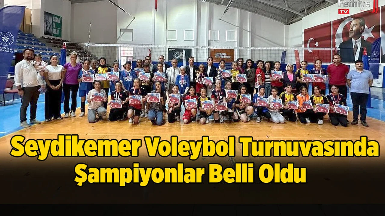 Seydikemer’de Voleybol Turnuvasında Şampiyonlar Belli Oldu