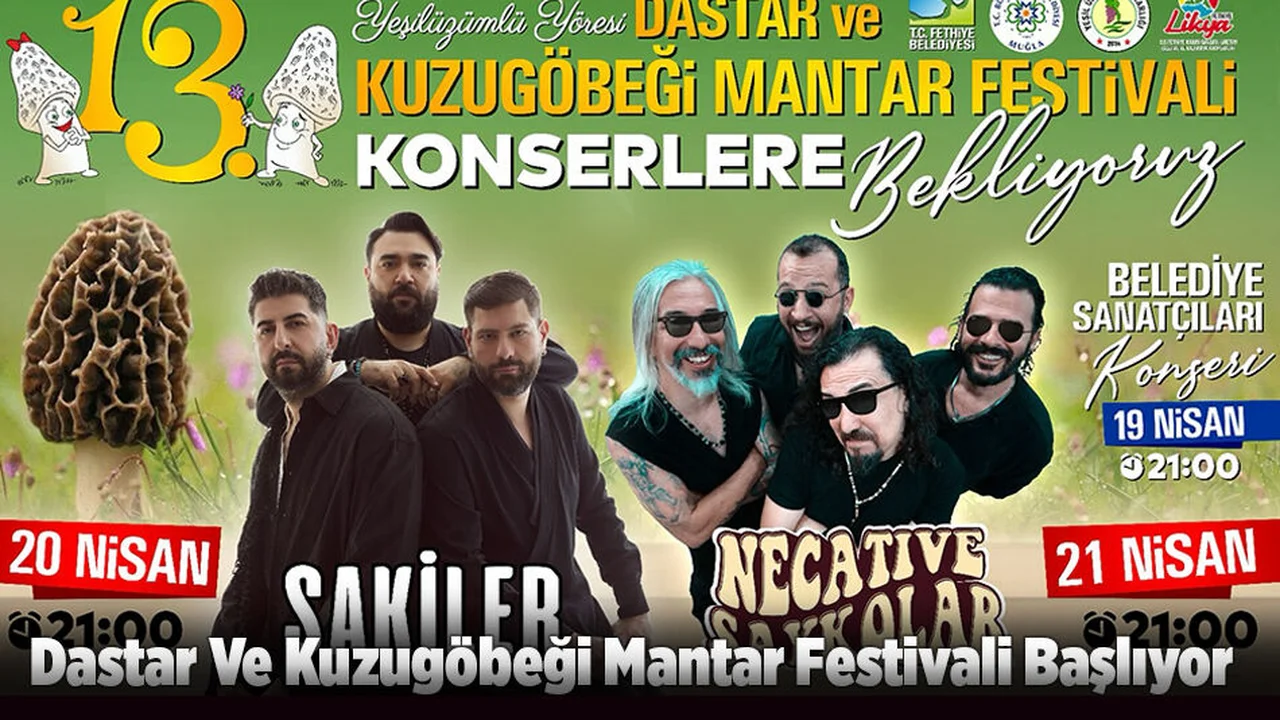 Dastar Ve Kuzugöbeği Mantar Festivali Başlıyor