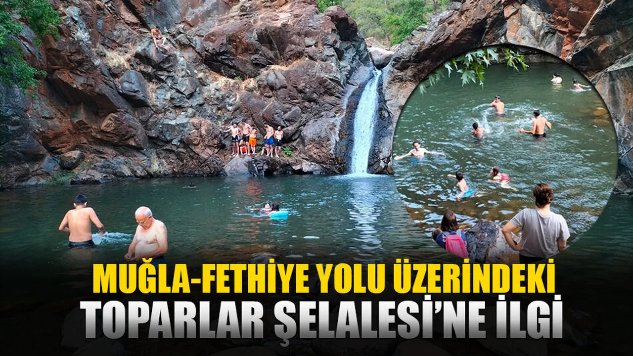 Muğla-Fethiye Yolu Üzerindeki Toparlar Şelalesi’ne İlgi