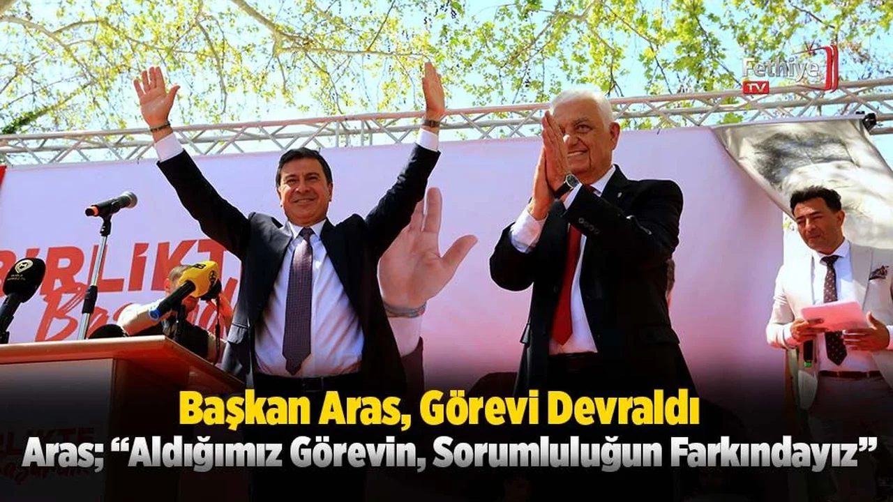 Başkan Ahmet Aras, Görevi Devraldı