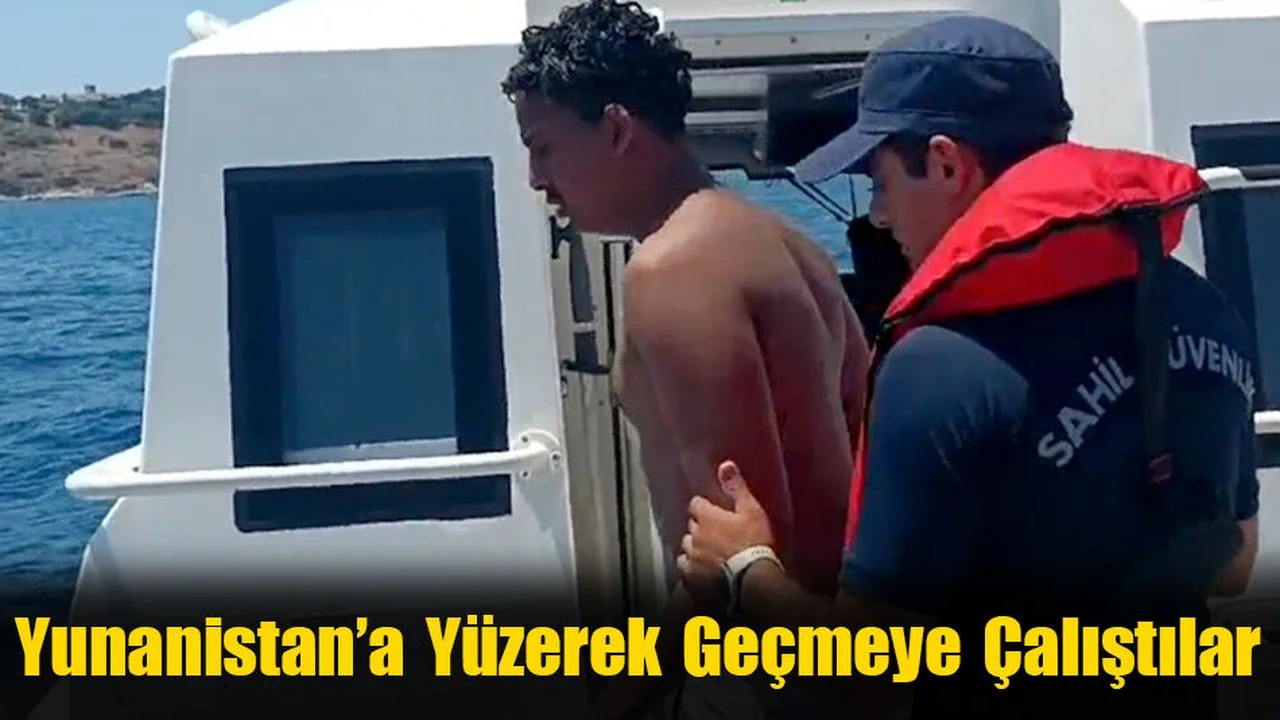 Yunanistan’a Yüzerek Geçmeye Çalıştılar